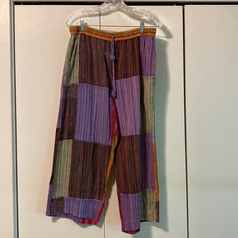 Drawstring crop pants from Nepal
